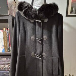 Max Mara Studio black wool coat